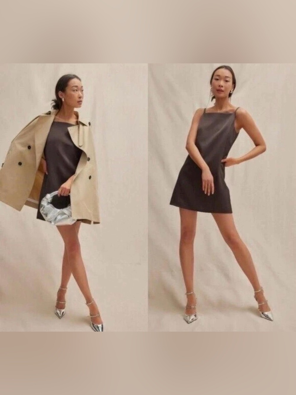 Tuckernuck NWT Satin Chocolate Lara Dress Size 6